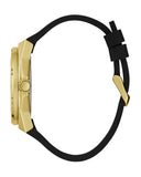 Buy Shop Guess Asteria Multifunction Gold Dial Black Rubber Strap Watch For Women - GW0620L2 USA Online