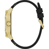 Buy Shop Guess Asteria Multifunction Gold Dial Black Rubber Strap Watch For Women - GW0620L2 USA Online