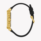 Buy Shop Guess Asteria Multifunction Gold Dial Black Rubber Strap Watch For Women - GW0620L2 USA Online