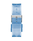 Buy Shop Guess Athena Active Life Clear White Dial Blue Rubber Strap Watch for Women - GW0409L1 USA Online