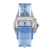 Buy Shop Guess Athena Active Life Clear White Dial Blue Rubber Strap Watch for Women - GW0409L1 USA Online