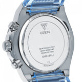 Buy Shop Guess Athena Active Life Clear White Dial Blue Rubber Strap Watch for Women - GW0409L1 USA Online