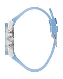 Buy Shop Guess Athena Active Life Clear White Dial Blue Rubber Strap Watch for Women - GW0409L1 USA Online