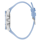 Buy Shop Guess Athena Active Life Clear White Dial Blue Rubber Strap Watch for Women - GW0409L1 USA Online