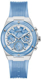 Buy Shop Guess Athena Active Life Clear White Dial Blue Rubber Strap Watch for Women - GW0409L1 USA Online