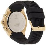 Buy Shop Guess Athena Gold Dial Black Rubber Strap Watch For Women - GW0030L2 USA Online