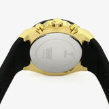 Buy Shop Guess Athena Gold Dial Black Rubber Strap Watch For Women - GW0030L2 USA Online