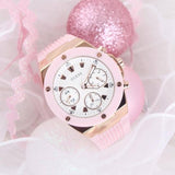 Buy Shop Guess Athena White Dial Pink Rubber Strap Watch For Women - GW0030L4 USA Online