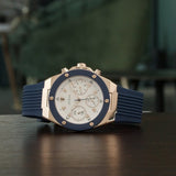 Buy Shop Guess Athena White Dial White Dial Blue Rubber Strap Watch For Women - GW0030L5 USA Online