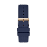 Buy Shop Guess Athena White Dial White Dial Blue Rubber Strap Watch For Women - GW0030L5 USA Online