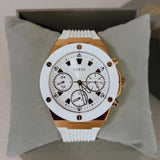 Buy Shop Guess Athena White Dial White Rubber Strap Watch For Women - GW0030L3 USA Online