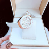 Buy Shop Guess Athena White Dial White Rubber Strap Watch For Women - GW0030L3 USA Online