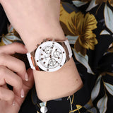 Buy Shop Guess Athena White Dial White Rubber Strap Watch For Women - GW0030L3 USA Online