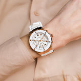 Buy Shop Guess Athena White Dial White Rubber Strap Watch For Women - GW0030L3 USA Online