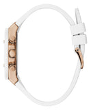 Buy Shop Guess Athena White Dial White Rubber Strap Watch For Women - GW0030L3 USA Online