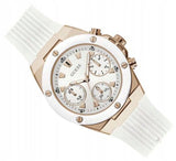 Buy Shop Guess Athena White Dial White Rubber Strap Watch For Women - GW0030L3 USA Online