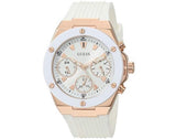 Buy Shop Guess Athena White Dial White Rubber Strap Watch For Women - GW0030L3 USA Online