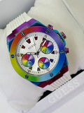 Buy Shop Guess Athena White Dial White Rubber Strap Watch for Women - GW0030L6 USA Online