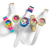 Buy Shop Guess Athena White Dial White Rubber Strap Watch for Women - GW0030L6 USA Online