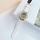 Buy Shop Guess Athena White Dial White Rubber Strap Watch for Women - GW0409L2 USA Online