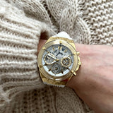 Buy Shop Guess Athena White Dial White Rubber Strap Watch for Women - GW0409L2 USA Online