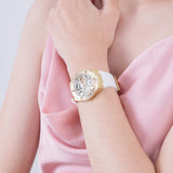 Buy Shop Guess Athena White Dial White Rubber Strap Watch for Women - GW0409L2 USA Online