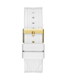 Buy Shop Guess Athena White Dial White Rubber Strap Watch for Women - GW0409L2 USA Online
