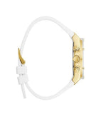 Buy Shop Guess Athena White Dial White Rubber Strap Watch for Women - GW0409L2 USA Online