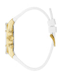 Buy Shop Guess Athena White Dial White Rubber Strap Watch for Women - GW0409L2 USA Online
