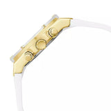 Buy Shop Guess Athena White Dial White Rubber Strap Watch for Women - GW0409L2 USA Online