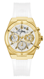 Buy Shop Guess Athena White Dial White Rubber Strap Watch for Women - GW0409L2 USA Online