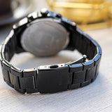 Buy Shop Guess Atlas Chronograph Black Dial Black Steel Strap Watch For Men - W0668G5 USA Online