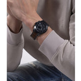 Buy Shop Guess Atlas Chronograph Black Dial Black Steel Strap Watch For Men - W0668G5 USA Online