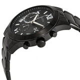 Buy Shop Guess Atlas Chronograph Black Dial Black Steel Strap Watch For Men - W0668G5 USA Online