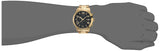 Buy Shop Guess Atlas Chronograph Black Dial Gold Steel Strap Watch for Men - W0668G8 USA Online