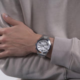 Buy Shop Guess Atlas Chronograph Silver Dial Silver Steel Strap Watch For Men - W0668G7 USA Online