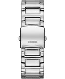 Buy Shop Guess Atlas Chronograph Silver Dial Silver Steel Strap Watch For Men - W0668G7 USA Online