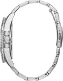 Buy Shop Guess Atlas Chronograph Silver Dial Silver Steel Strap Watch For Men - W0668G7 USA Online
