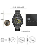 Buy Shop Guess Axel Multifunction Black Dial Black Steel Strap Watch For Men - GW0488G3 USA Online
