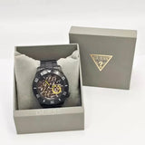 Buy Shop Guess Axel Multifunction Black Dial Black Steel Strap Watch For Men - GW0488G3 USA Online