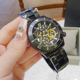 Buy Shop Guess Axel Multifunction Black Dial Black Steel Strap Watch For Men - GW0488G3 USA Online