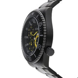 Buy Shop Guess Axel Multifunction Black Dial Black Steel Strap Watch For Men - GW0488G3 USA Online