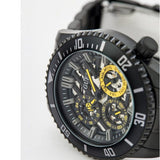 Buy Shop Guess Axel Multifunction Black Dial Black Steel Strap Watch For Men - GW0488G3 USA Online