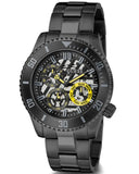 Buy Shop Guess Axel Multifunction Black Dial Black Steel Strap Watch For Men - GW0488G3 USA Online