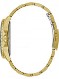 Buy Shop Guess Axle Multifunction Black Dial Gold Steel Strap Watch For Men - GW0488G2 USA Online