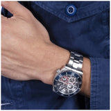 Buy Shop Guess Axle Multifunction Black Dial Silver Steel Strap Watch For Men - GW0488G1 USA Online