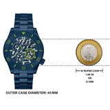 Buy Shop Guess Axle Multifunction Navy Blue Dial Blue Steel Strap Watch For Men - GW0488G4 USA Online
