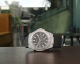 Buy Shop Guess Baguette Crystals Black Dial Black Silicone Strap Watch For Men - GW0208G1 USA Online