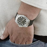 Buy Shop Guess Baguette Crystals Black Dial Black Silicone Strap Watch For Men - GW0208G1 USA Online
