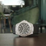 Buy Shop Guess Baguette Crystals Black Dial Black Silicone Strap Watch For Men - GW0208G1 USA Online